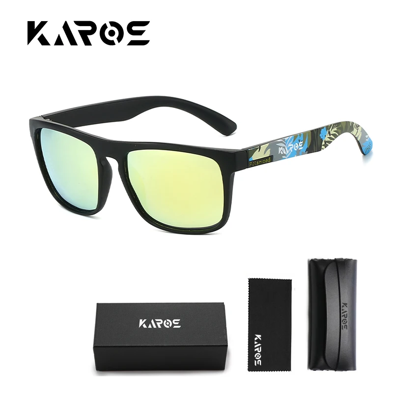 Karos Mode Sport Sonnenbrille Polarisierte UV400 Schutz Brille Männer Und Frauen Angeln Fahren Fahrrad Outdoor Brillen Box