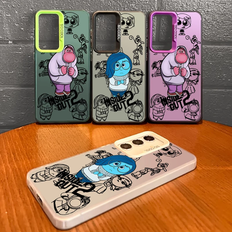 

Disney Inside Out 2 For Samsung A73 A72 A71 A53 A52 A51 A33 A54 A34 A35 A36 A55 A56 A26 5G Colorful Silver Phone Case Back