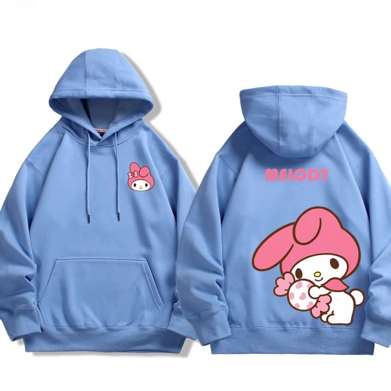 Sanrio Kuromi My Melody Couple Hooded Sweater Male Female Teen 2025 Autumn/Winter Hoodie Long Sleeve Top Casual Loose Sweater