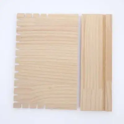 

Wooden Necklace Display Stand Foldable Space Saving Jewelry Organizer for Necklaces Bracelets Watches Earrings Bangle Scrunchies