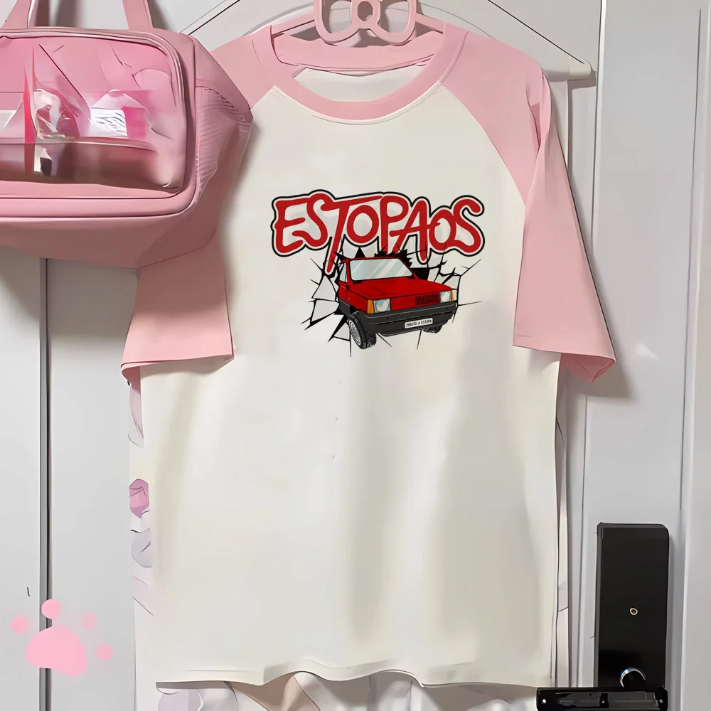 

Футболки Estopa, женская дизайнерская футболка, женская одежда комикс Манга