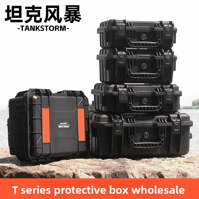 Waterproof Hard Case Tool Box IP67 Shockproof Storage Case with Customizable EVA Foam Insert for Camera Instrument Equipment