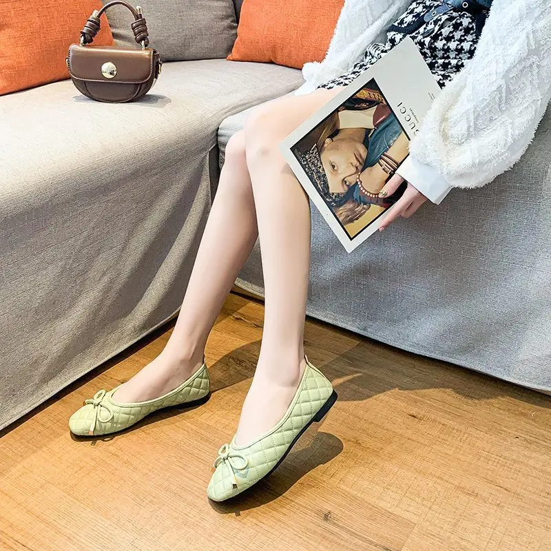 Casual Flats Shoes Women Fashion Pointed Toe Female Spring Autumn Single Shallow Mouth Loafers Shoes Mocasines De Mujer Zapatos