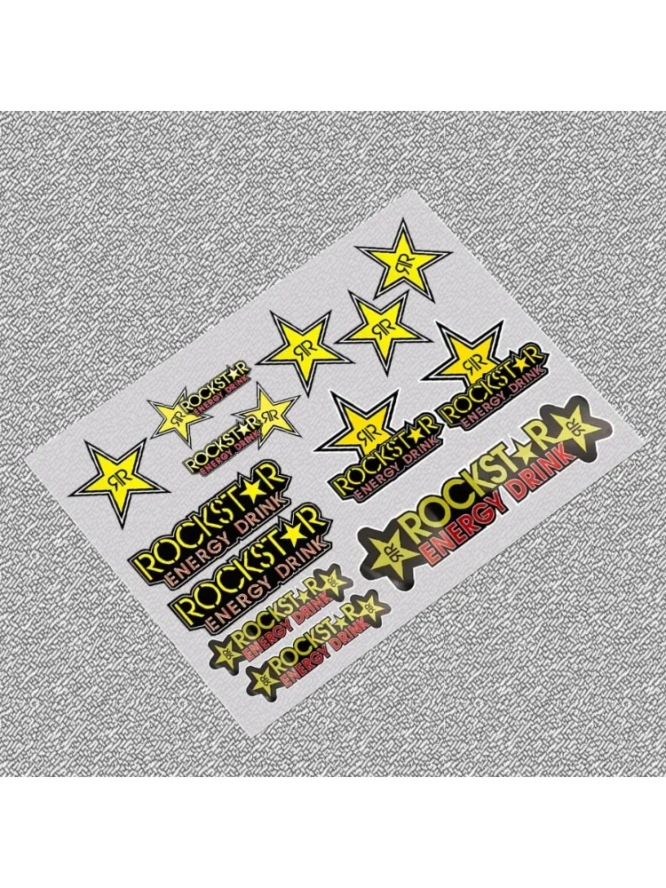 AliExpress NONE Rockstar Energy Graphic Vinyl Adhesive Sticker Decal Fits Motocross Motorcycle BIKE
