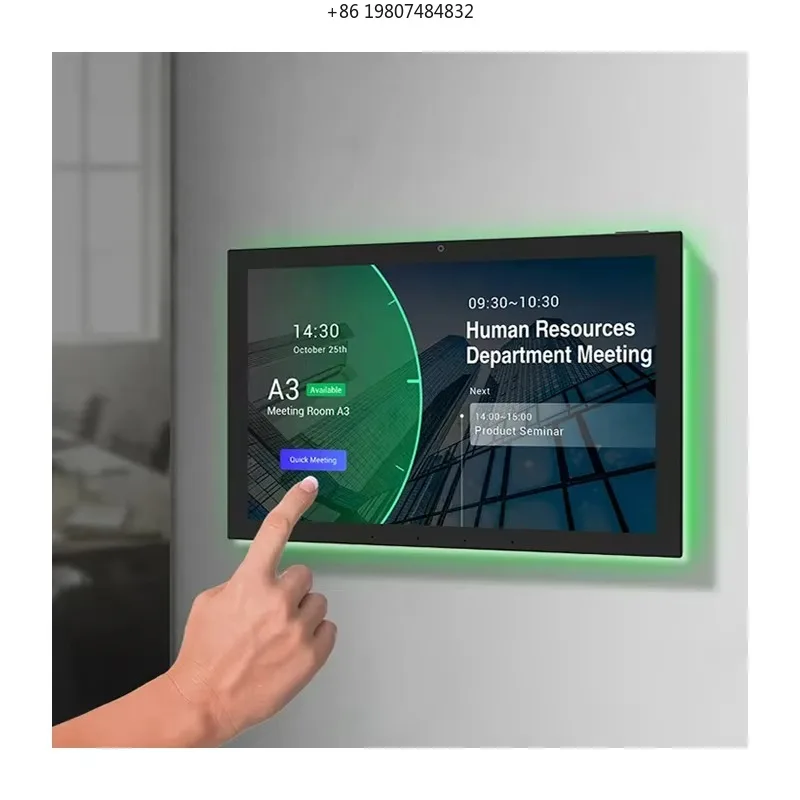 10.1/15.6 Inch Android 13.0 Smart Control Panel, 10-Point Touch IPS POE RS232 for Home Commercial RV Garage