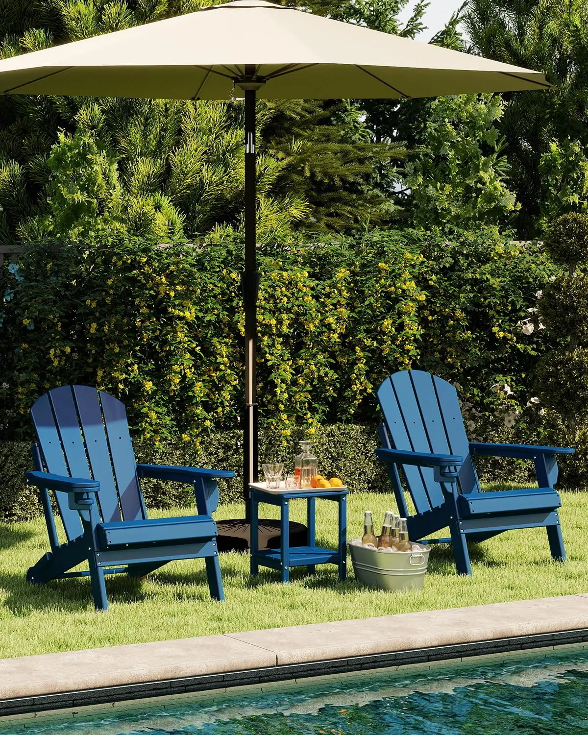 Chair Set 2, Folding All Weath - огляд і ціна Outdoor Furniture Fire Pit