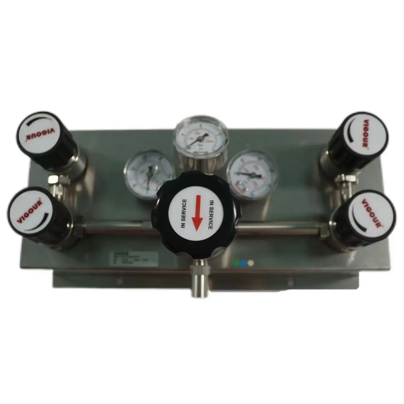 Chrome Plated Brass Diaphragm Type Automatic Change Over Valve CO2 Regulator with Pressure Control Panel