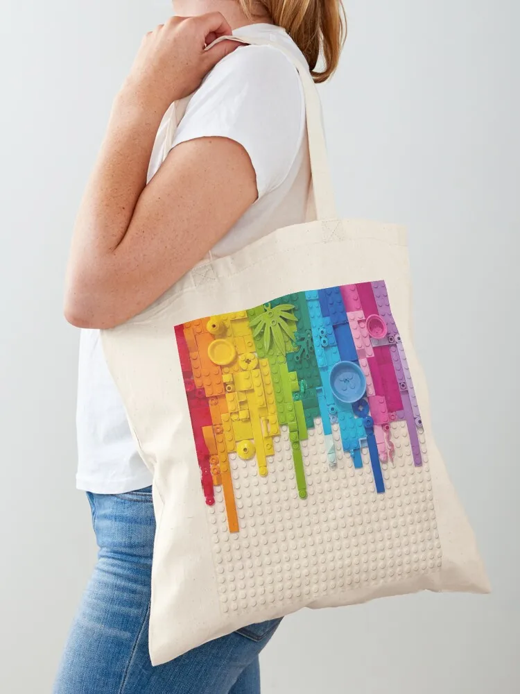 

Rainbow drip Tote Bag tote bags aesthetic custom bags tote bag men handbag