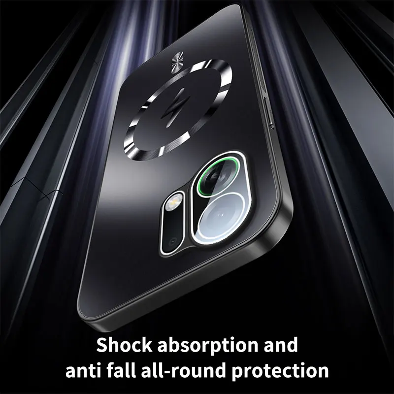 حافظة لهاتف OPPO K13 Turbo Pro جديدة AG غير لامعة غطاء مغناطيسي صلب لهاتف OPPO K13 Turbo ممتص للصدمات Funda