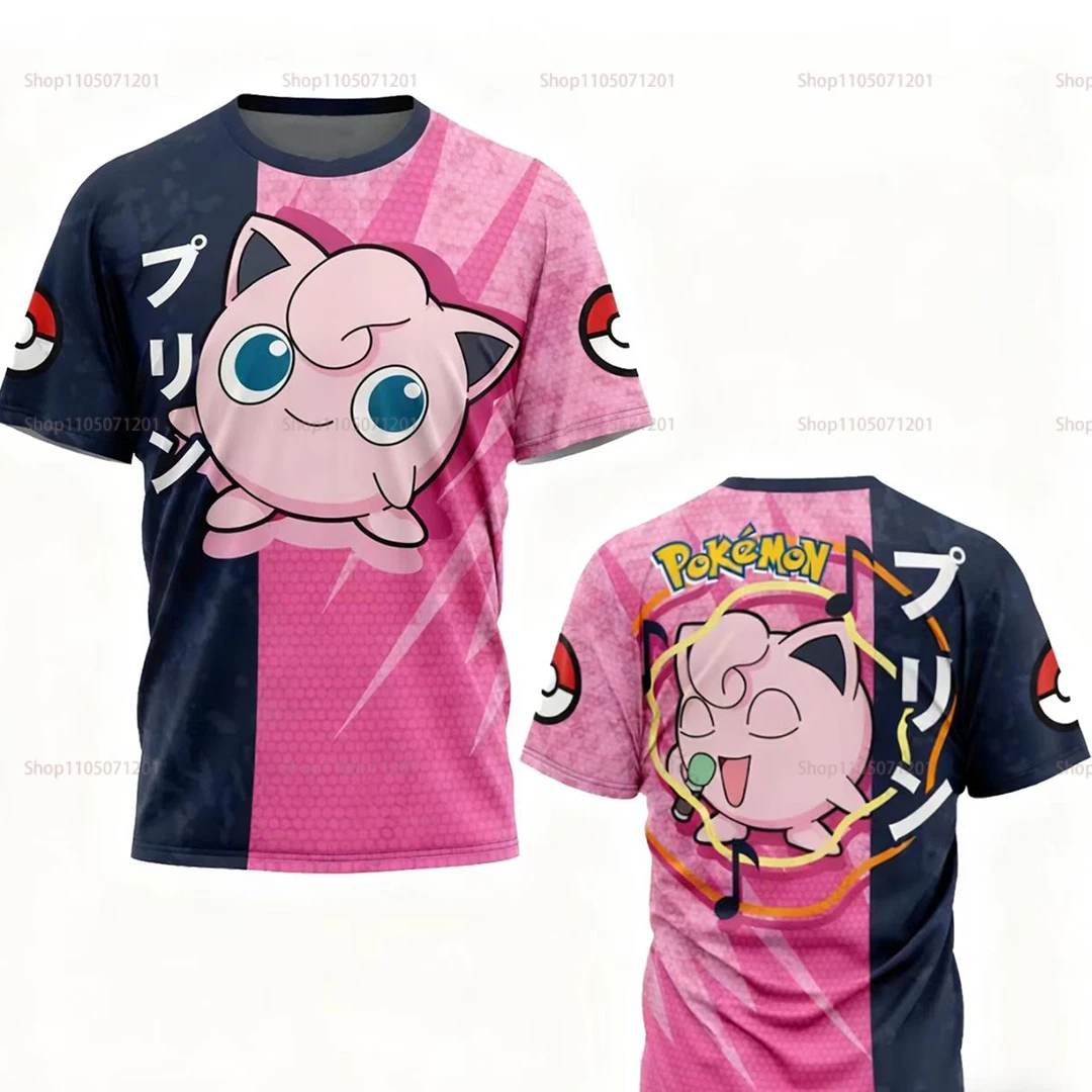 pokemon-legal-camiseta-vigglypuff-cosplay-y2k-masculino-meninos-verao-casual-roupas-dos-desenhos-animados-uniforme-presente-brinquedo-impressao-manga-curta