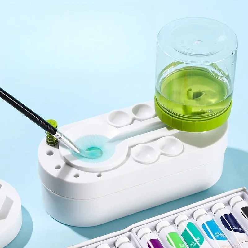 Paint Brush Cleaner Color Pigment Brush Washing Bucket Watercolor Brush Wash Writing Brush Toilet Shaped Brush Washing Container