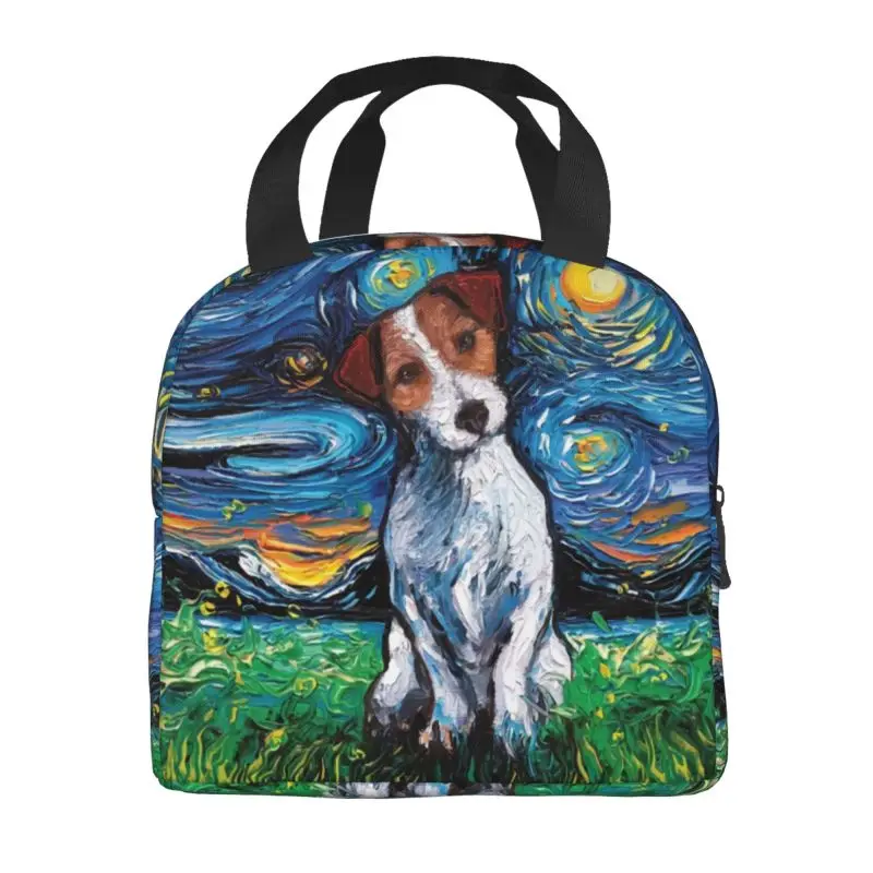 Jack Russell Terrier Pop Art Insulated Lunch Bag for School Office Dog Lover Waterproof Cooler Thermal Lunch Box Women Kids