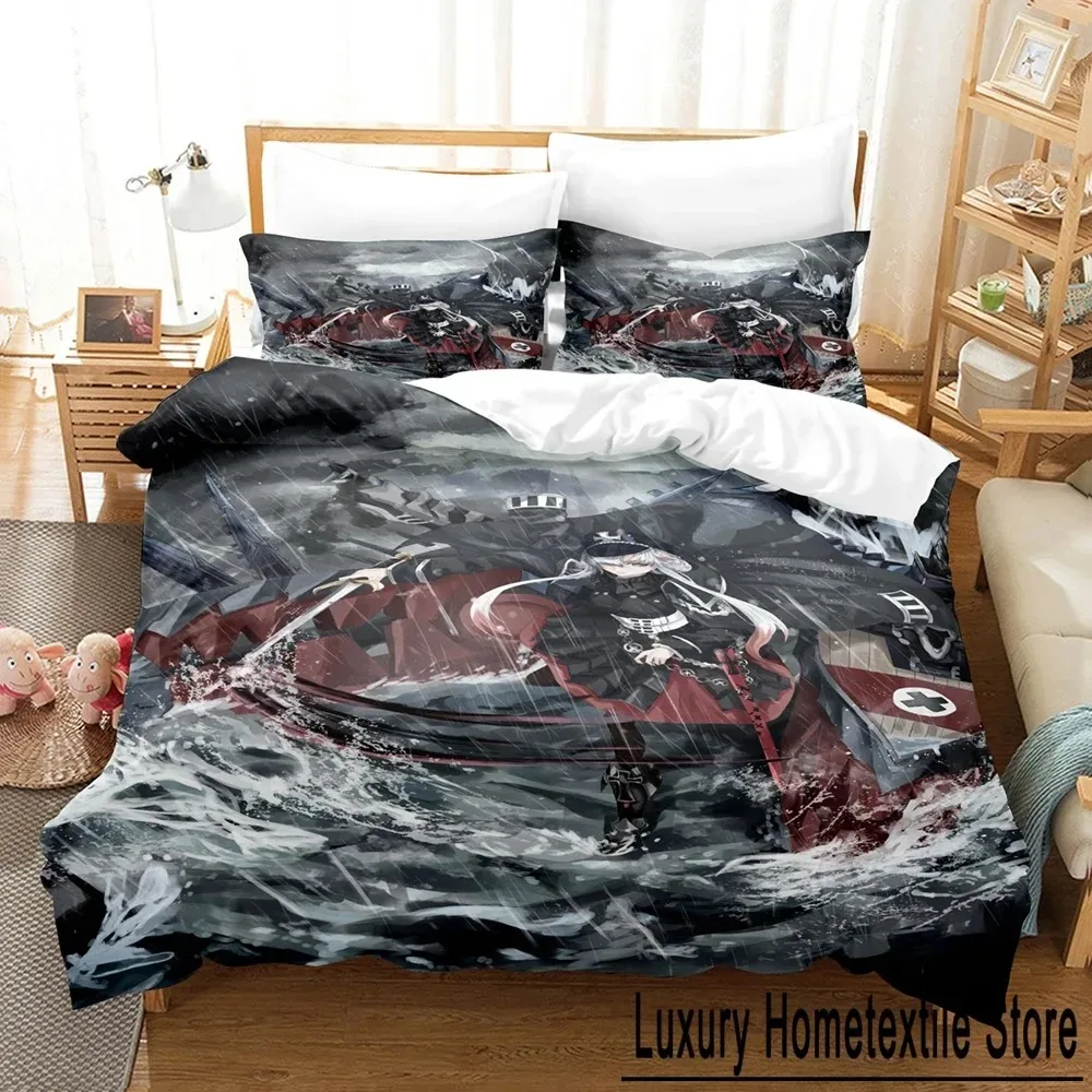 

Fashion Anime - Azur Lane Bedding Set Single Twin Full Queen King Size Bed Set Adult Kid Bedroom Duvet cover Sets bed sheet set