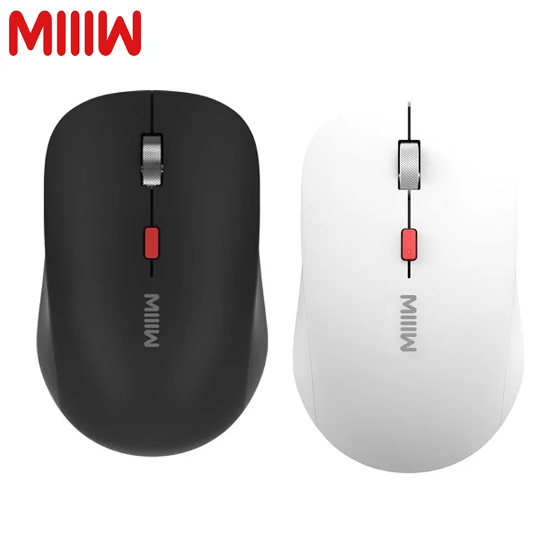 

2023 MIIIW Wireless Dual-Mode Mouse Bluetooth USB Connect 1600DPI 2.4GHz Optical Mute Laptop Notebook Office Game