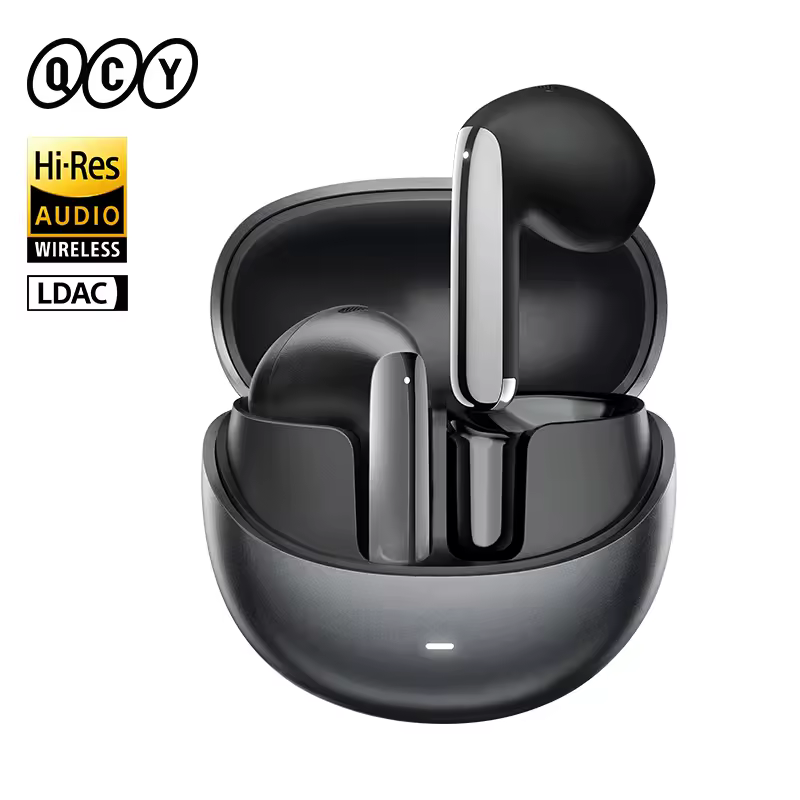 Qcy ht10 laybuds pro+ anc earone אלחוטי ear אודיו עם ldac bluet' 5.3 אוזניות 6 מיקרופון hd מיקרופון חיבור רב נקודה
