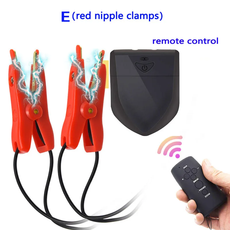 APP Remote Control Electro Shock Stimulation Nipple Clamps Breast Stimulator Pussy Clamp Erotic Adult Sex Toys For Woman Men view 5