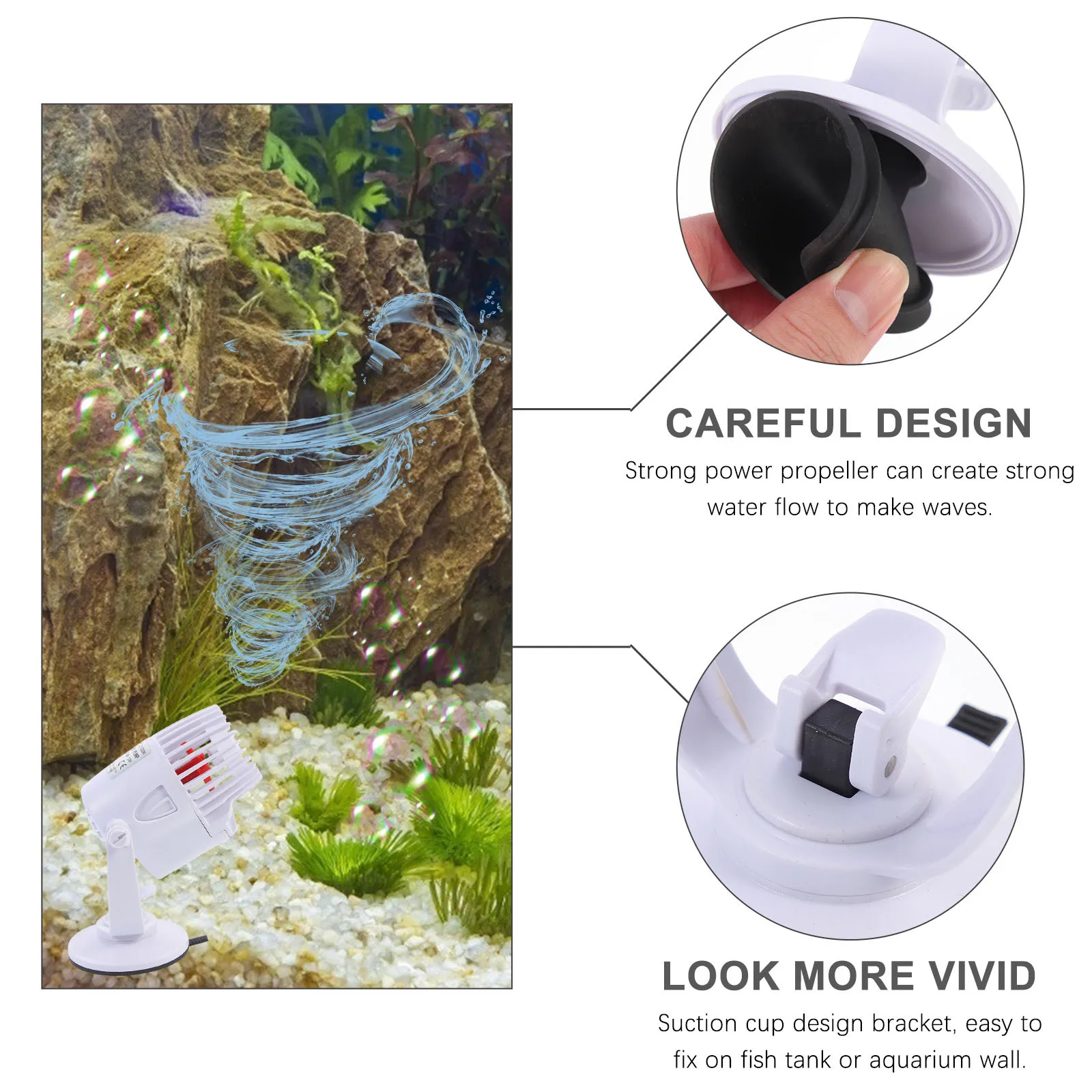 

Fish Tank Silent Aquarium Wave Machine Plastic Wave Maker Eu Plug Water Flow Pump Fish Food Cleaner Aquarium