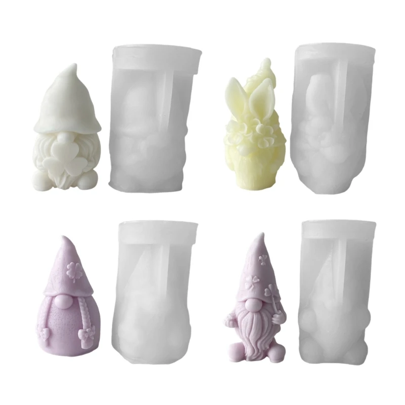 

Mold Diy Easter Gnome Handmade Soap Dripping Plaster Decoration Mold Dropship