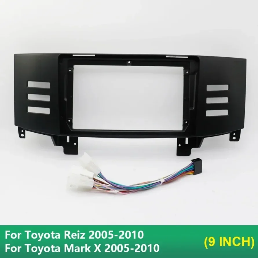 

Автомобильная рамка, лицевой адаптер, Android-радио, комплект панели для приборной панели для Toyota Reiz Mark X 2005-2010, 9-дюймовый