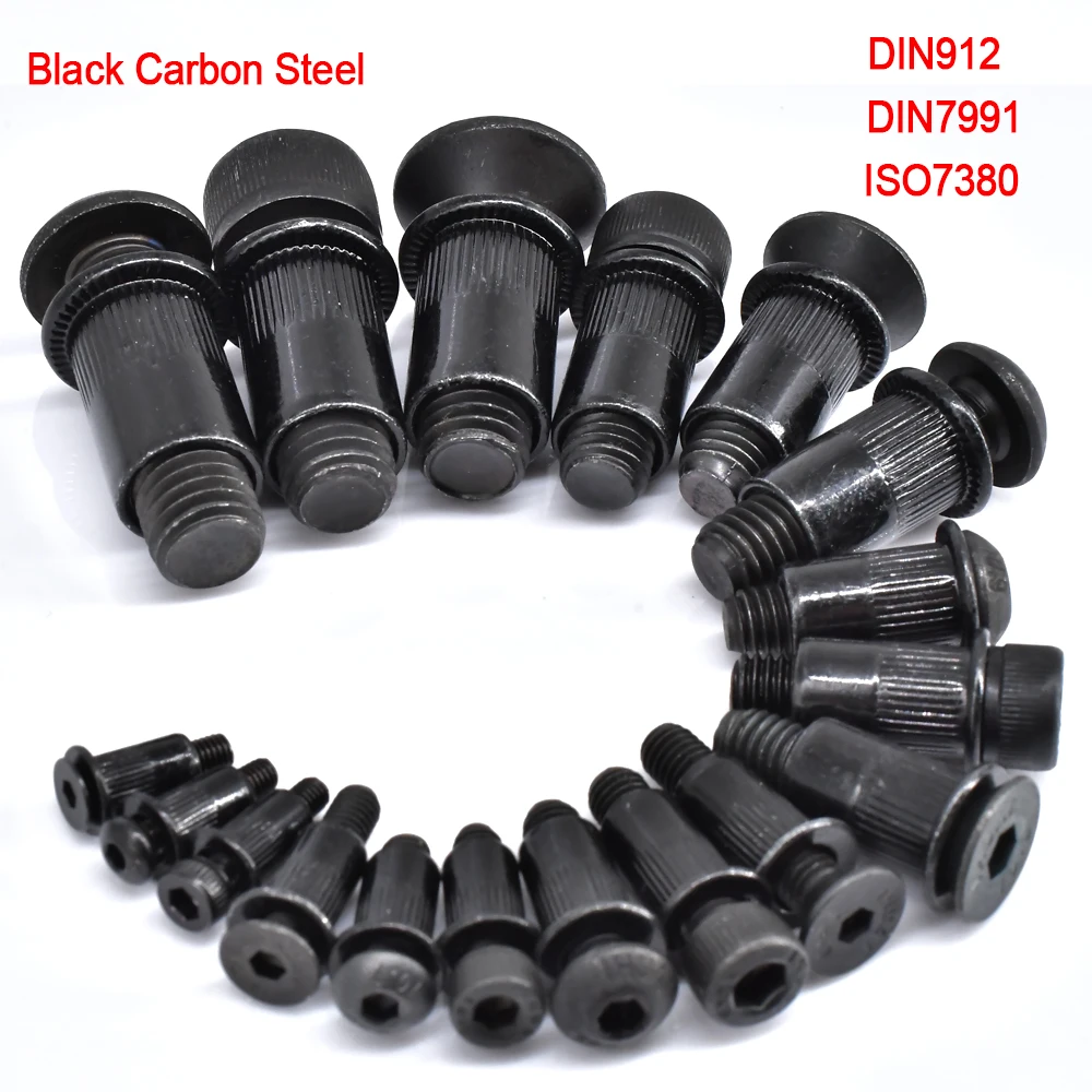 M3 Rivet Nut Black Carbon Steel M6 Socket Hex Screw Pop Nut Kit DIN912 304 Stainless Steel DIN7991 Allen Bolt ISO7380 M4M5M8M10