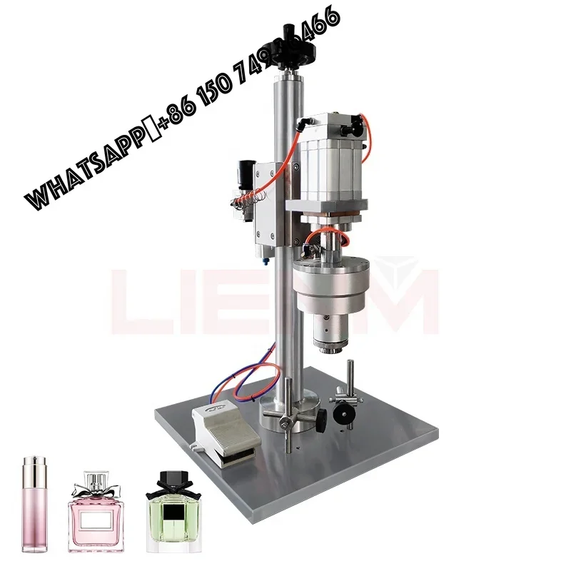 Pneumatic Control Perfume Production Line Machines Mashinery Sealing Machine Crimping Machine for Bottles Perfumery