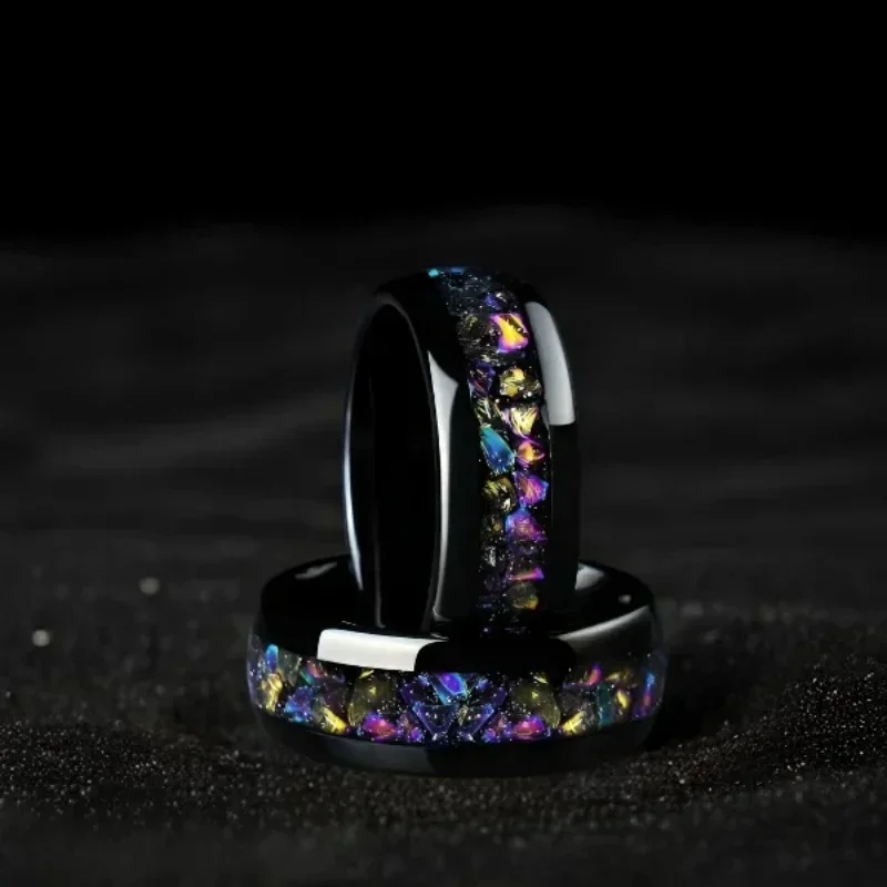 Men\'s and Women\'s Galaxy Nebula Space Wedding Ring Customization - Engagement/anniversary Ring - Men\'s and Women\'s Ring,