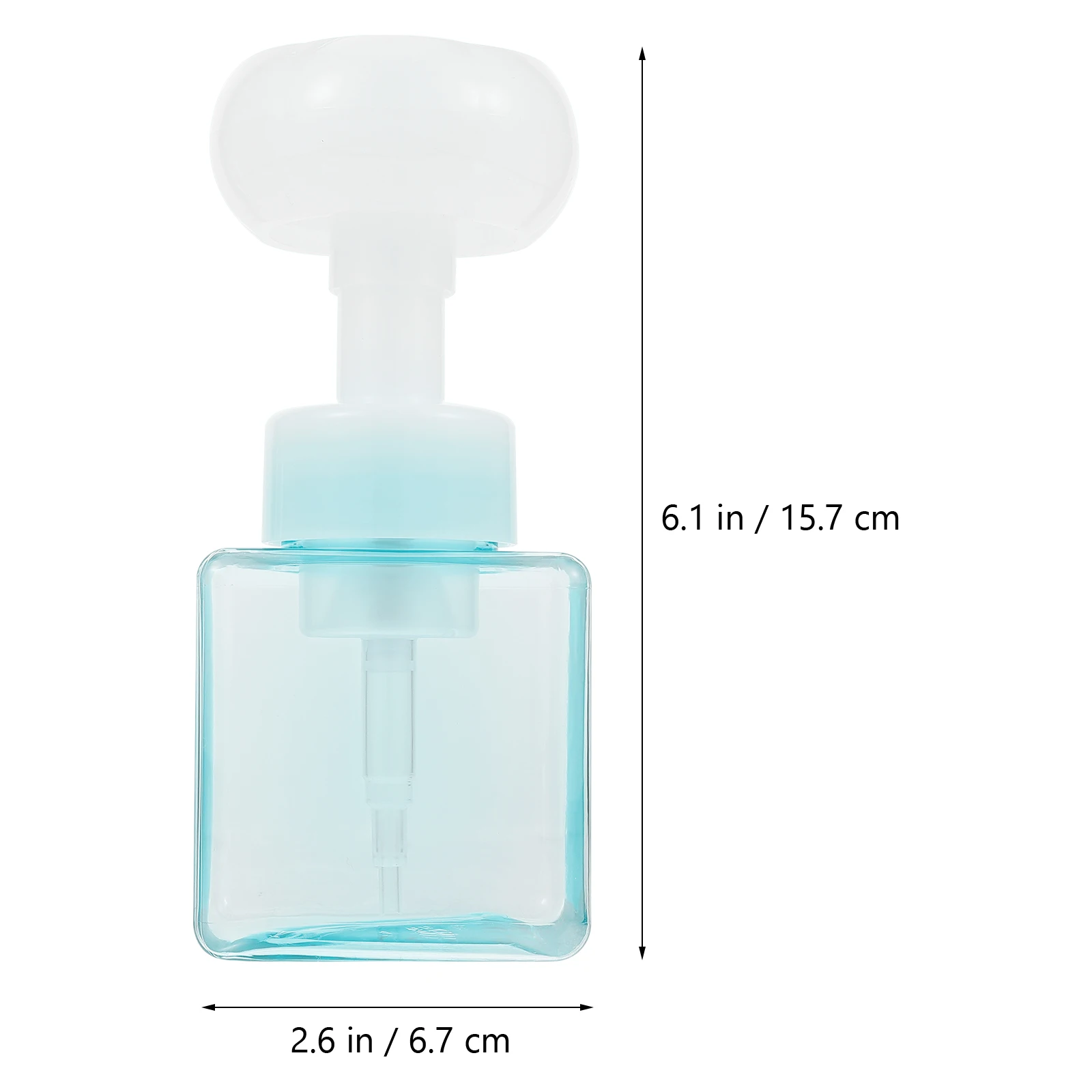 

250 Ml Flower-shaped Facial Mousse Bottle Shampoo Foaming Travel Soap Refillable Container Mini Pump Cartoon Dispenser