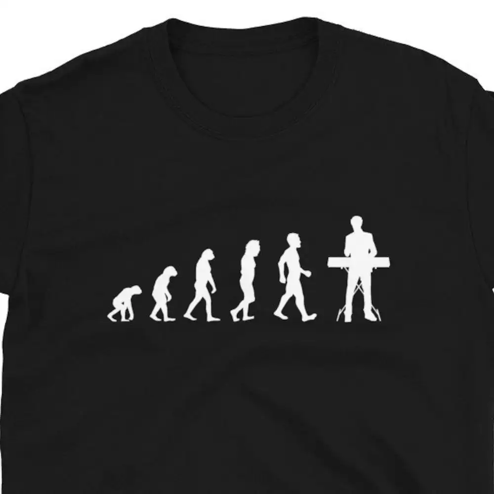 Evolution Piano Player T Shirt For Man Woman Teacher Pianist Keyboard Concert Lover