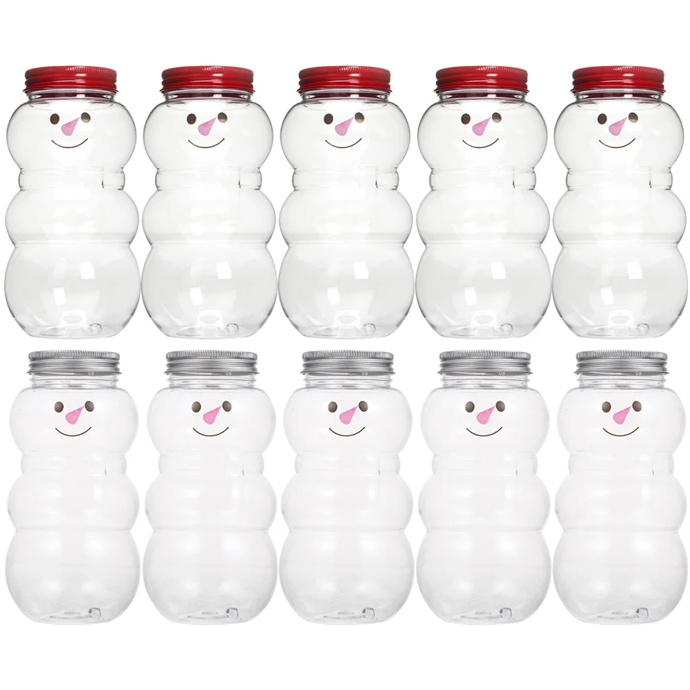 

10 Pcs PET Drink Water Bottles Portable Juice Outdoor Gift Wrapping Adorable Candy Jars Travel Milk Beverage Containers Safe