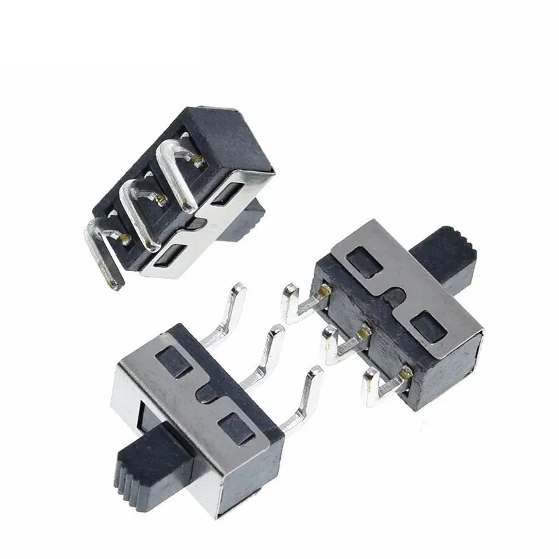 10pcs SS12D10 SS12D06 Toggle Switch Straight / Right Angle 3 Pin 1P2T Handle High Slide Toggle Switches High 5mm 2A 125V