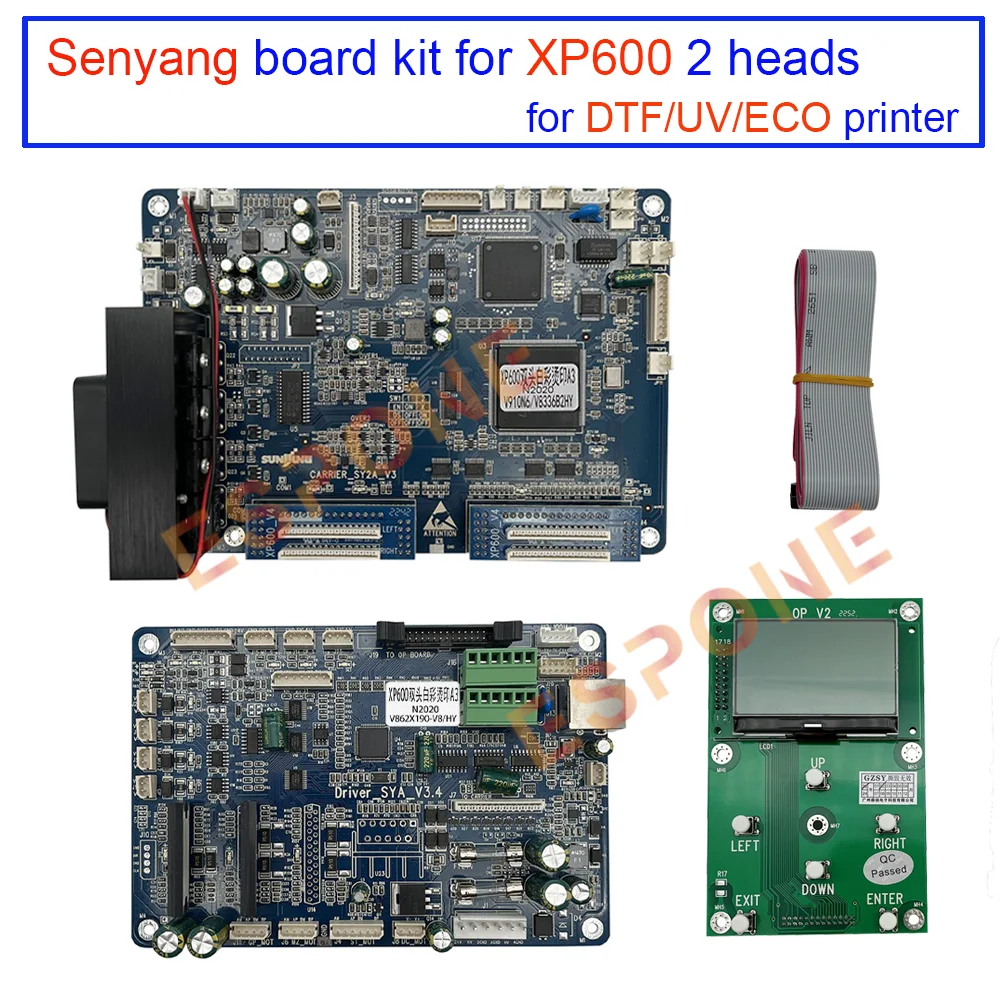 

Комплект платы Senyang DTF для принтера Epson xp600 с двойной головкой и белыми чернилами CMYK A3/A2/60cmDTF