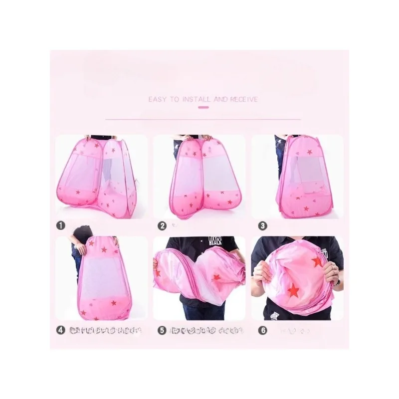 Ozean Ball Pool Prinzessin Haus faltbare Spiel sechs Seite Stern Zelt Indoor und Outdoor Spielhaus Kinder Zelt Spielzeug