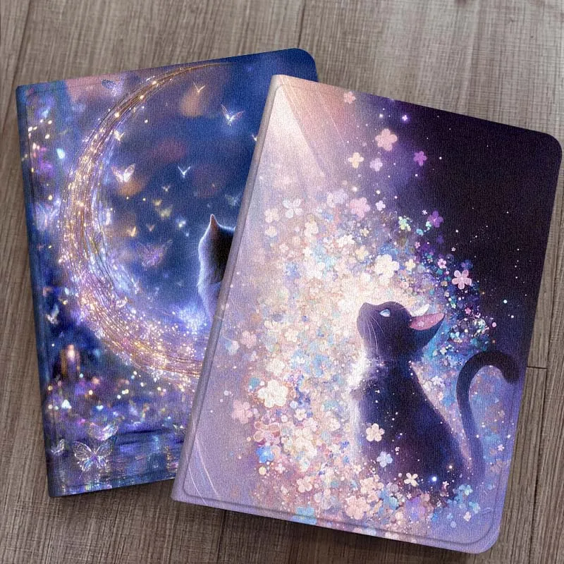 

Cat Cartoon Shining For iPad Pro Air Mini 2 3 4 5 6 7 7th 8th 9th 10th 11th 10.2 9.7 10.5 11 12.9 13 Tablet Case Gift