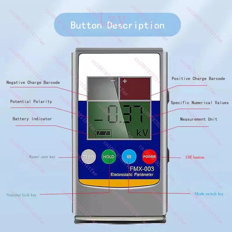 FMX-003 For SIMCO 1PC New Handheld LCD Electrostatic Field Meter GT-4 FMX-004 Static Tester
