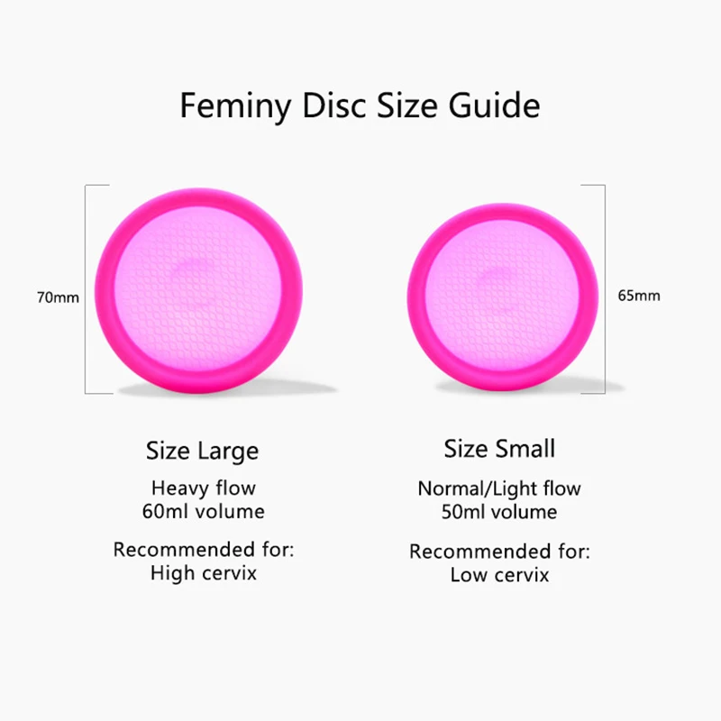 Female Disk Menstrual Disco Feminino Personal Healthy Care Menstrual Cups Silicone Medica Menstruation Cup Certified Hypoallergenic Flat Menstrual