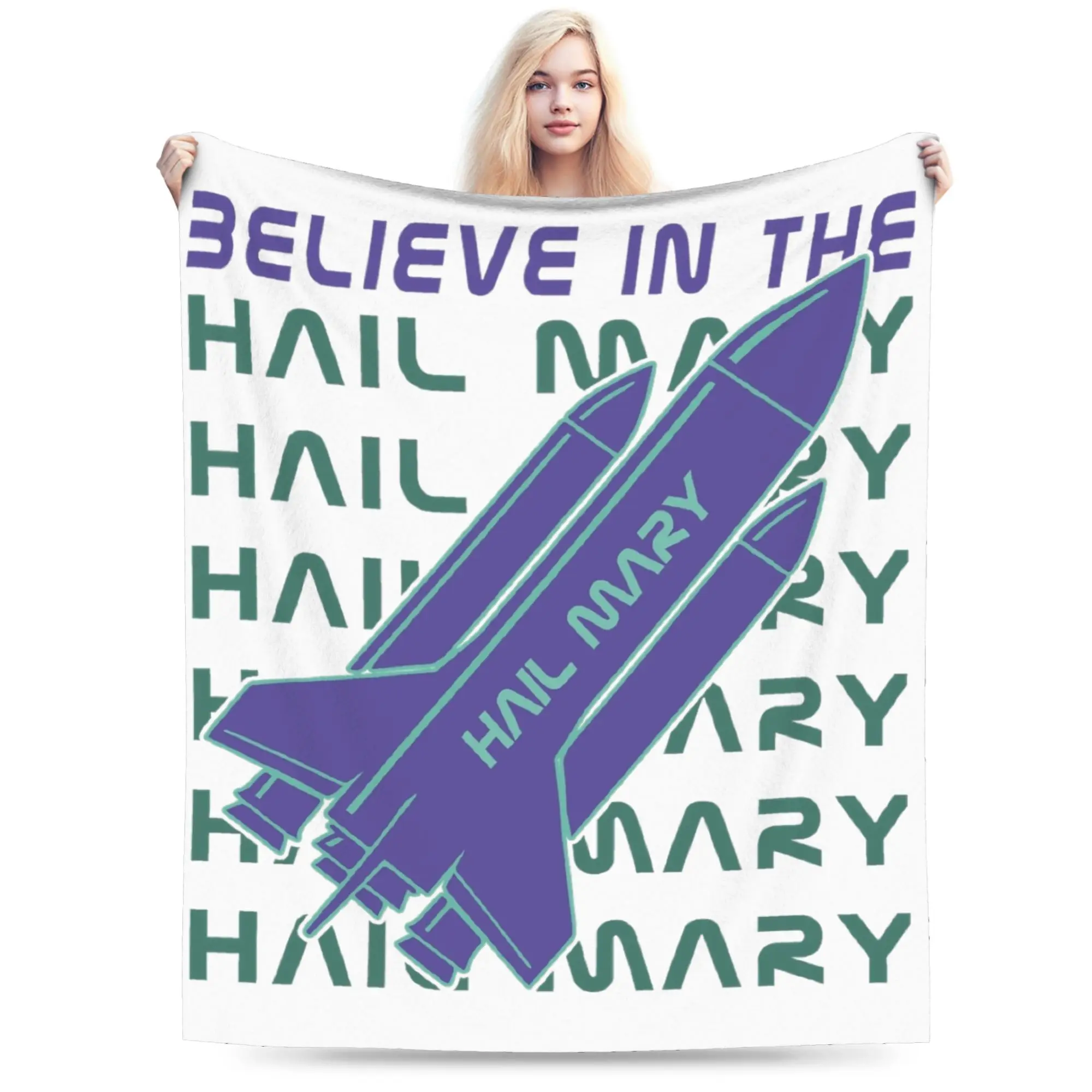 Project Hail Mary Andy Weir Book Lover Blankets Fleece Print  Multi-function Lightweight Throw Blankets for Bed Couch Bedspread