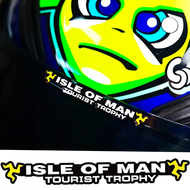 

1 шт. ISLE OF MAN наклейки на мотоциклетный шлем водостойкие дорожные гонки TT виниловые наклейки для мотокросса для Shark Shoei Arai AGV HJC Bell