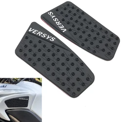 Motorcycle Anti Slip Sticker Tank Traction Pad Side Knee Grip Protector For Kawasaki Versys650 KLE650 Versys 650 Accessories