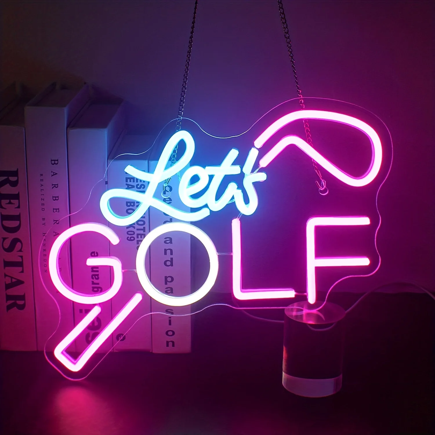 

Let's Golf neon sign for wall decoration, golf club, home, office, garage, shop wall decoration