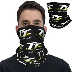 Isle Of Man TT Motorcycle Race Bandana Neck Gaiter Printed Balaclavas Face Mask Scarf Multi-use Headwear Men Women Adult