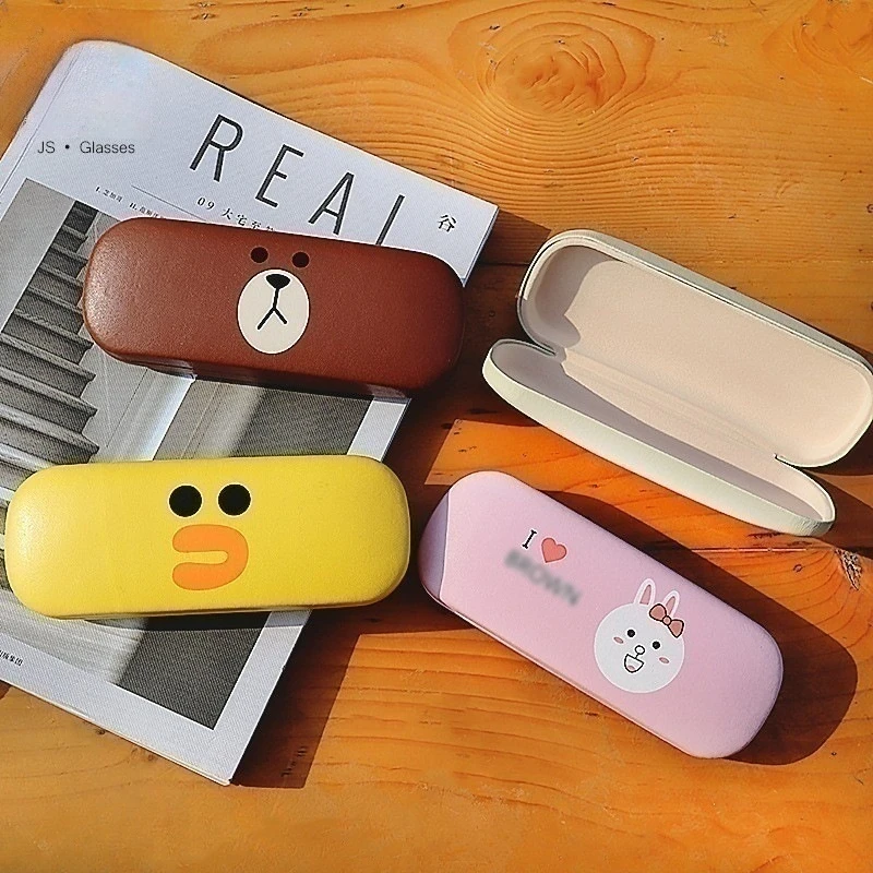 حافظة نظارات لطيفة للأطفال إبداعية بسيطة محمولة مقاومة للضغط قطرة قصر النظر صندوق تخزين نظارات هدية فتاة
