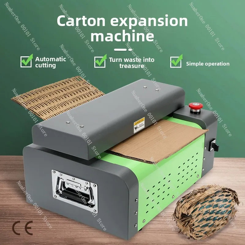 Paper Cutting Machine Eco-Friendly Packaging Cardboard Mesh Strip Express Packaging Cushioning Filling Corrugated Box Expanding