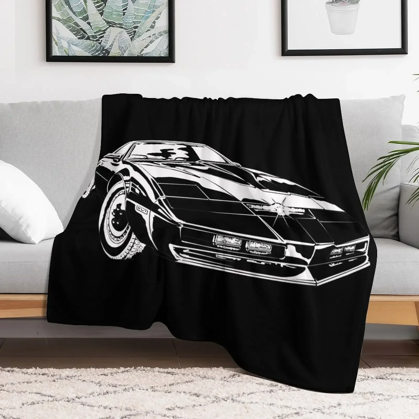 Knightrider K.I.T.T. Throw Blanket Luxury Brand Decoratives Soft Beds Thermals For Travel Blankets