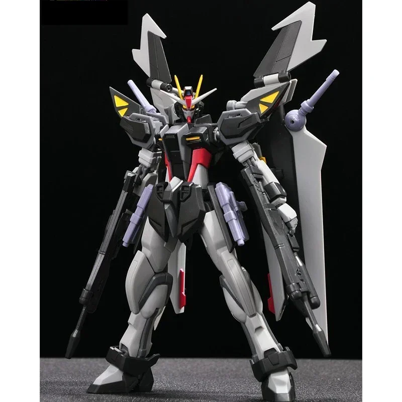 Bandai-Figurines d'action Anime pour garçons et filles, GUNDAM, ROBOTSERIESSTRIKE, GAT-X105E noire, Jouets de Noël pour enfants, Authentique, Original