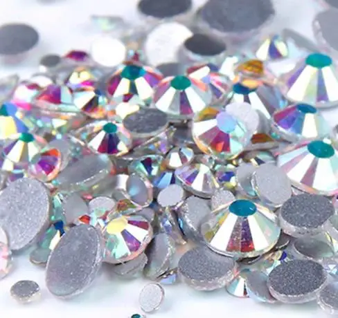 ネイルアート用クリスタルラインストーン,非修正,ss3,ss4,ss5,ss6,ss8,ss10,ss16,ss20,ss30,ss34,ss50