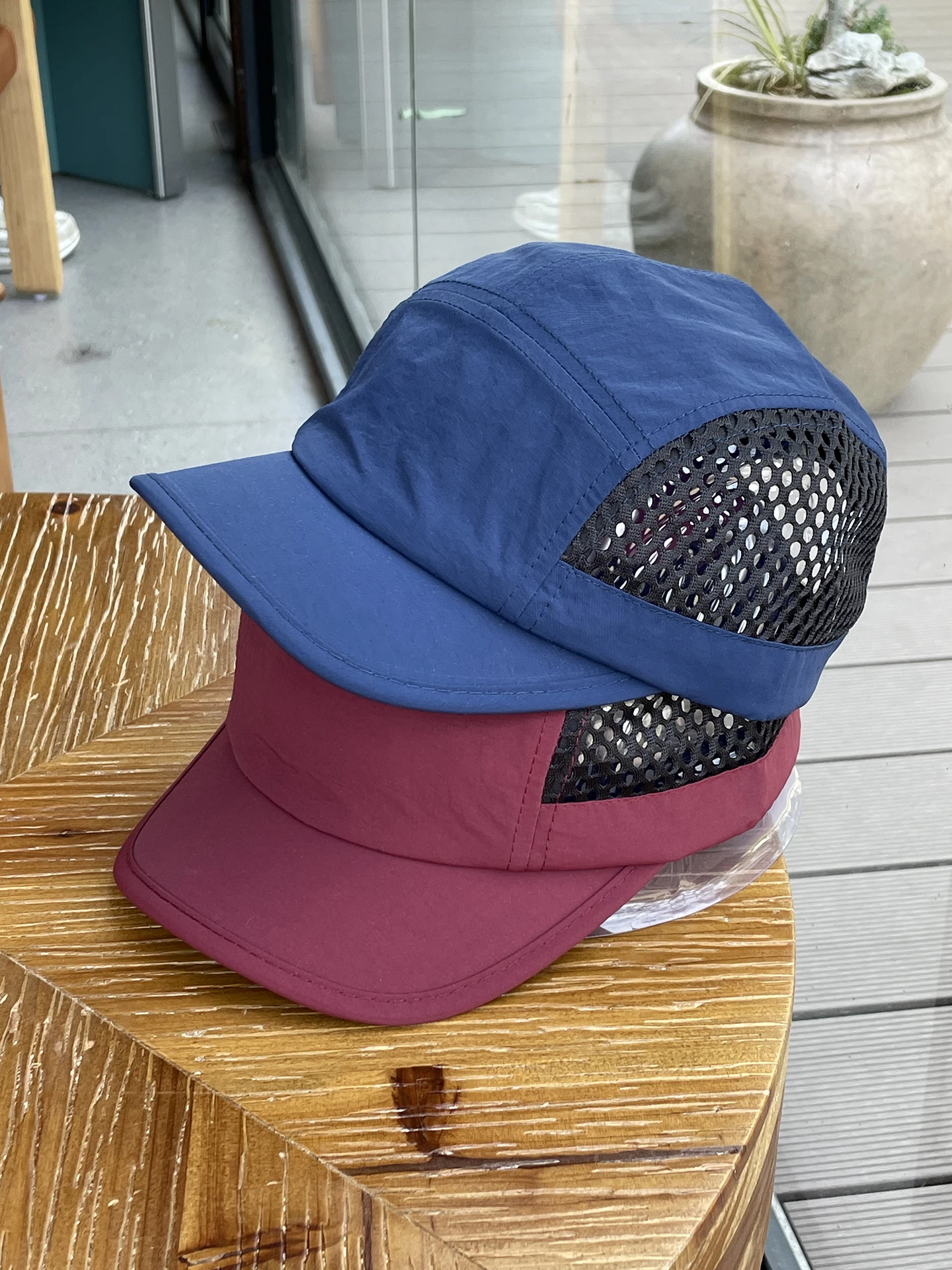 

Short brim breathable baseball cap men's summer quick-drying hat men's thin couple cap trendy brand