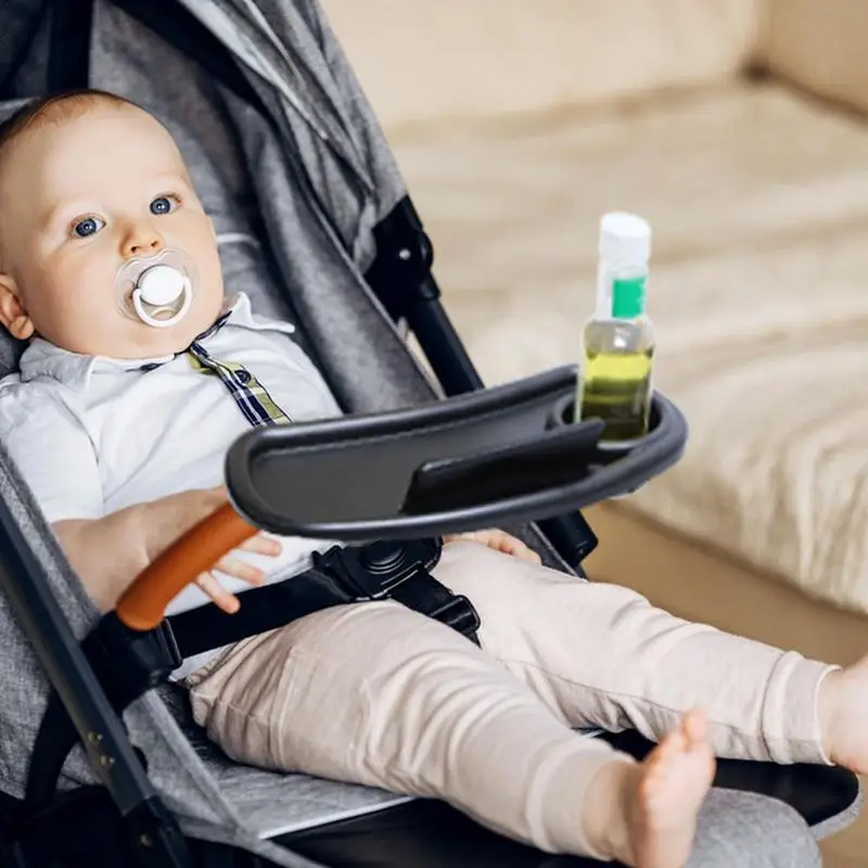 Kinderwagen Voedselbak Afneembare Baby Snack Tafelbevestiging Met Bekerhouder En Telefoonhouder Kinderwagen Accessoires Om Te Winkelen