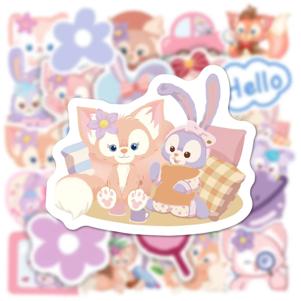 10/30/50 stuks Schattige Disney LinaBell Graffiti Stickers Kawaii Pluche Fox Girl Cartoon Decals DIY telefoon case Notebook Sticker