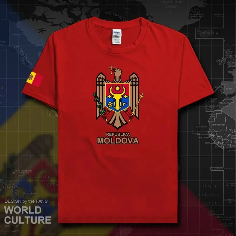 Moldova MDA MD Men\'s National Team T-Shirt 2018 Cotton Fashion Shirt High Leather Clothing Fitness Summer 100%