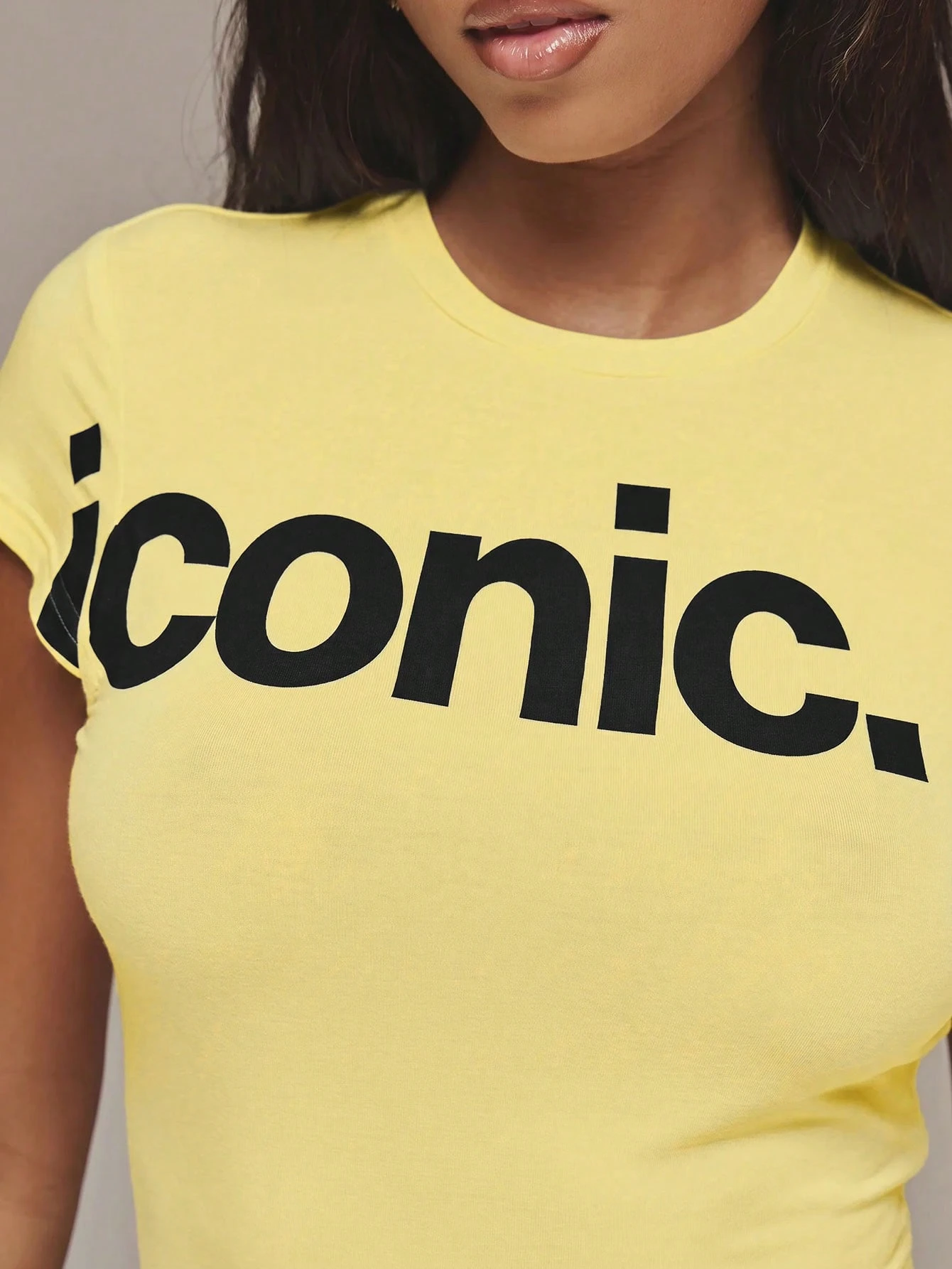 Vintage 90er-Jahre-Stil Kurzarm-Crop-Top für Damen mit Buchstabendruck, Slim Fit, Y2K Casual T-Shirt – Detail 19